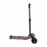 Patinete Infantil 3 Rodas Dobrável Rosa Roppe