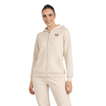 Moletom Zíper Essentials Small Logo Marfim Everlast