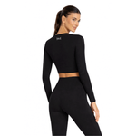 Top Manga Longa Fitt Preto Everlast