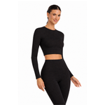 Top Manga Longa Fitt Preto Everlast