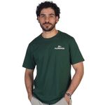 Camiseta Manga Curta Crew Verde Musgo Florence