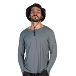 Camiseta Manga Longa UV  Cinza Escuro Florence