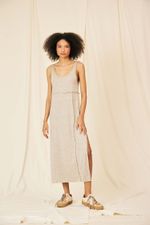 Vestido Ivy Malha Modal Linho - Flavia Aranha