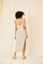 Vestido Ivy Malha Modal Linho - Flavia Aranha