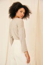 Blusa Morgana Malha Modal Linho - Flavia Aranha