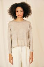 Blusa Morgana Malha Modal Linho - Flavia Aranha