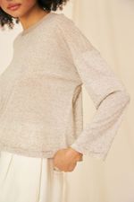Blusa Morgana Malha Modal Linho - Flavia Aranha