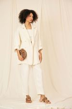 Blazer Francesca Alfaiataria Linho - Flavia Aranha