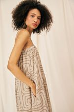 Vestido estampa Urutu Algodão Orgânico Clarice - Flavia Aranha
