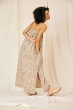 Vestido estampa Urutu Algodão Orgânico Clarice - Flavia Aranha