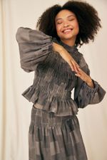 BLUSA MARION PATCHWORK LINHO - Flavia Aranha