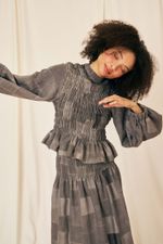 BLUSA MARION PATCHWORK LINHO - Flavia Aranha
