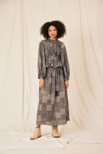 BLUSA MARION PATCHWORK LINHO - Flavia Aranha