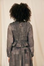 BLUSA MARION PATCHWORK LINHO - Flavia Aranha