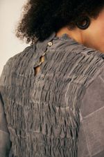 BLUSA MARION PATCHWORK LINHO - Flavia Aranha