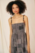 Vestido Flora Patchwork Linho - Flavia Aranha
