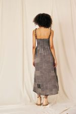 Vestido Flora Patchwork Linho - Flavia Aranha