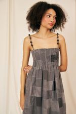 Vestido Flora Patchwork Linho - Flavia Aranha