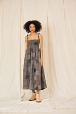 Vestido Flora Patchwork Linho - Flavia Aranha