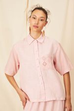 Camisa Açucena MC Bordado Redendê - Flavia Aranha