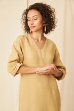 Vestido Gaze de Linho Adelaide