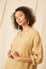 Vestido Gaze de Linho Adelaide