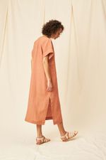 Vestido Midi Cambraia de Linho Selina