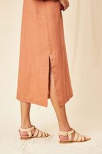 Vestido Midi Cambraia de Linho Selina