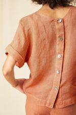 Blusa Gaze de Linho Carmem - Flavia Aranha