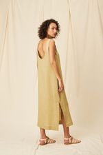 Vestido midi Cambraia de Linho Helen  - Flavia Aranha