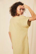 Vestido Midi Cambraia de Linho  Selina
