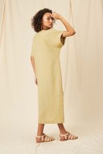 Vestido Midi Cambraia de Linho  Selina