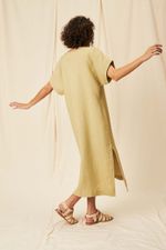 Vestido Midi Cambraia de Linho  Selina