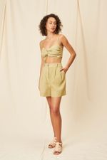 Top Cambraia de Linho Lila