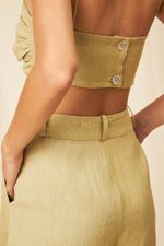 Top Cambraia de Linho Lila