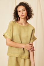 Blusa Gaze de Linho Carmem   - Flavia Aranha
