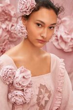 Broche de Linho Flor - Flavia Aranha