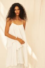 Vestido Gaze de Linho Céu - Flavia Aranha