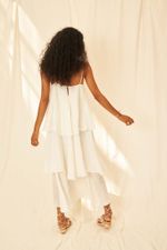 Vestido Gaze de Linho Céu - Flavia Aranha