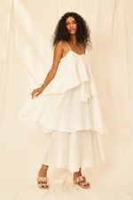 Vestido Gaze de Linho Céu - Flavia Aranha