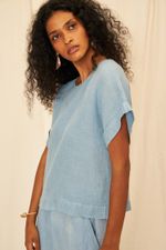 Blusa Gaze de Linho Carmem - Flavia Aranha 