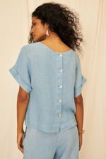 Blusa Gaze de Linho Carmem - Flavia Aranha 