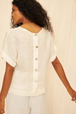 Blusa Gaze de Linho Carmem - Flavia Aranha