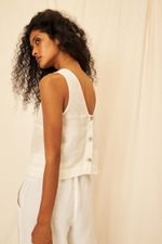 Regata Gaze de Linho Cecilia - Flavia Aranha