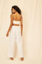 Top Cambraia de Linho Lila - Flavia Aranha 