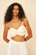 Top Cambraia de Linho Lila - Flavia Aranha 