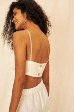 Top Cambraia de Linho Lila - Flavia Aranha 