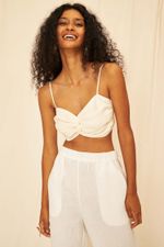 Top Cambraia de Linho Lila - Flavia Aranha 