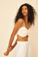 Top Cambraia de Linho Lila - Flavia Aranha 