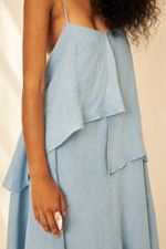Vestido Gaze de Linho Céu - Flavia Aranha 